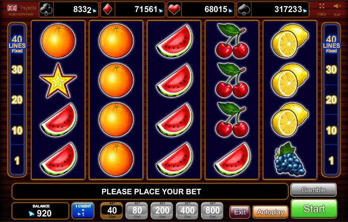 Hot Fruits 40 Slot Machine