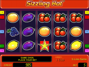 free sizzling hot slot online