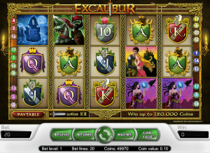 excalibur free slot machine