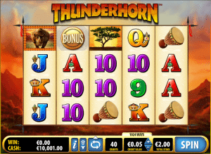 free thunderhorn slot machine