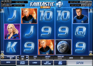 free slot fantastic four 50-lines