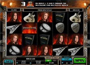 megadeth free slot