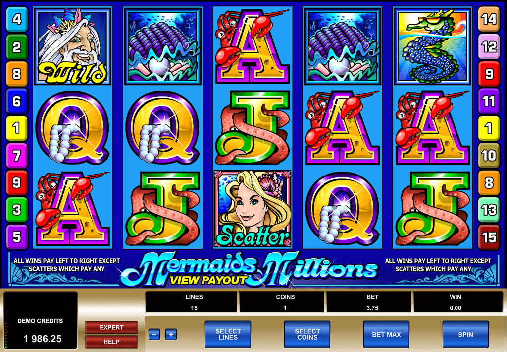 free online slot mermaids millions