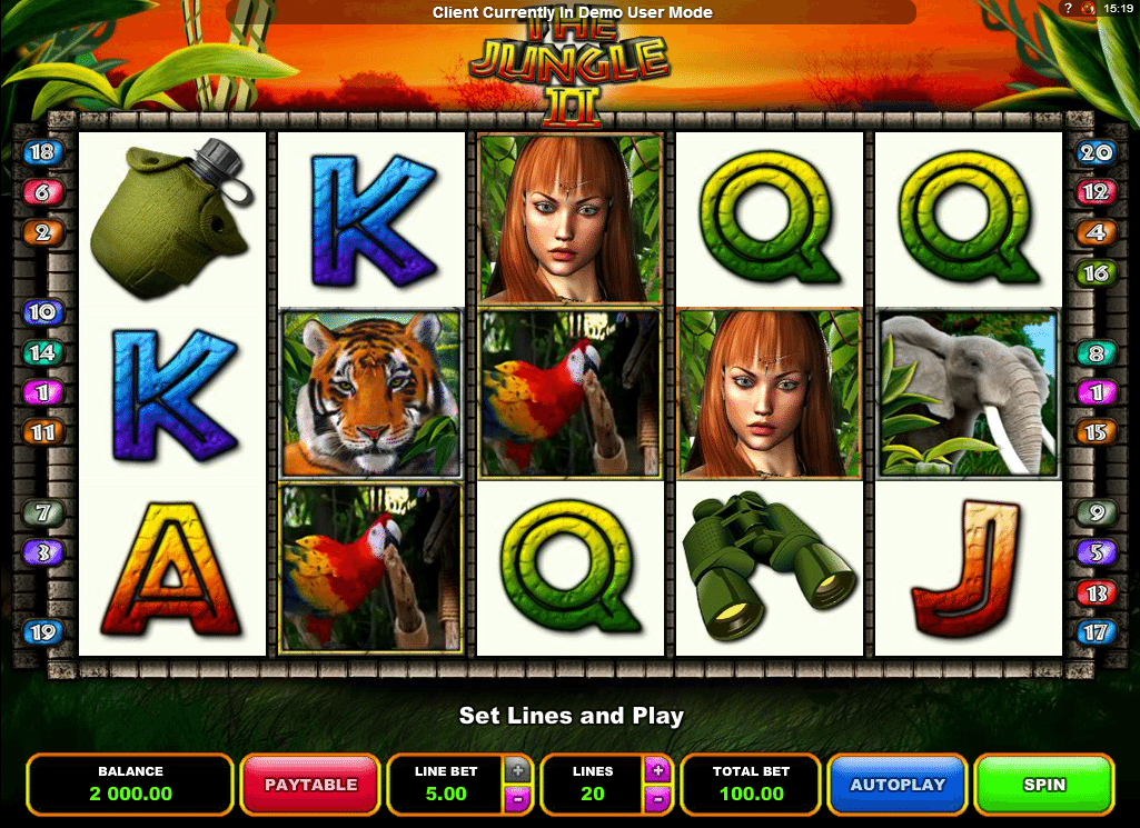 The Jungle II Free Slot Machine