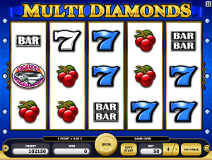 Multi Diamonds Free Slot Machine