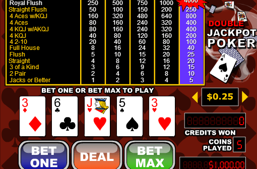 Free Videopoker Double Jackpot Poker Online
