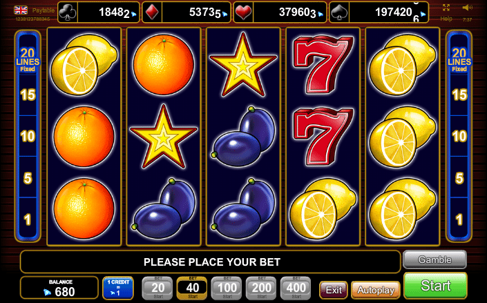 Free 20 Super Hot Slot Machine