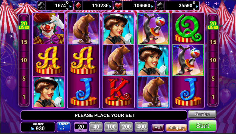 Circus Brilliant Free Online Slot