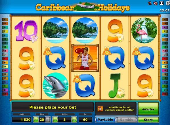 Free Carribean Holidays Slot Online
