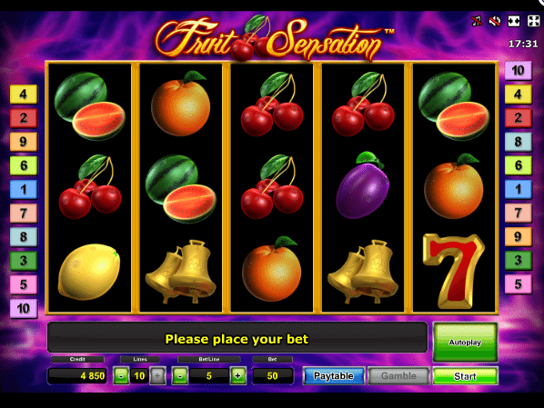 Free Fruit Sensation Slot Machine