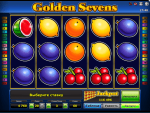 Free Golden Sevens Slot Machine