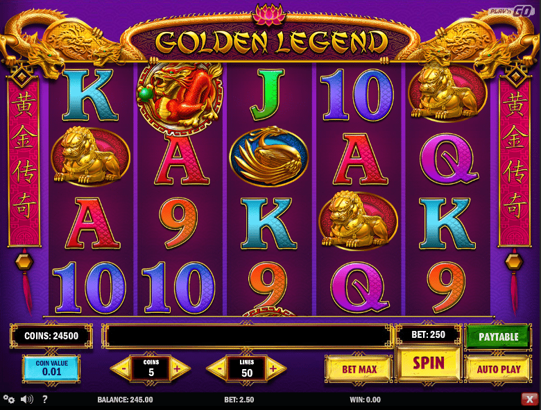 Free Slot Machine Golden Legend