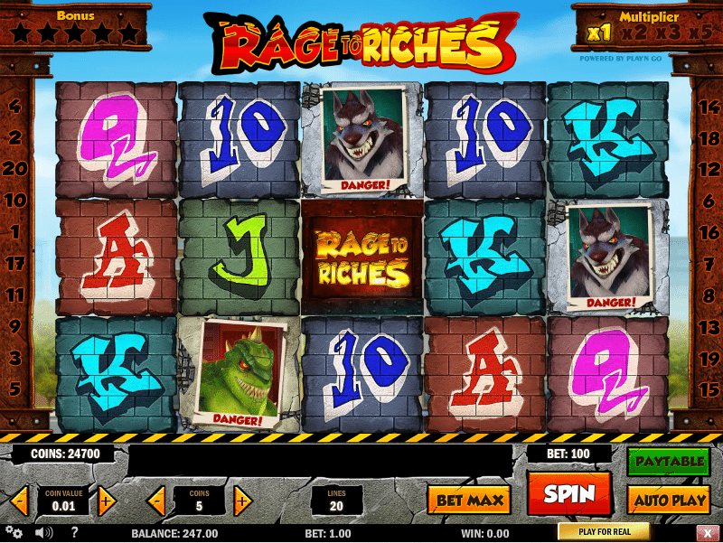 Online Slot Machine Rage of Riches
