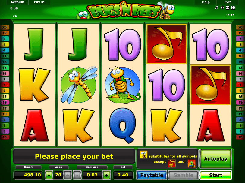 Free Slot Machine Bugs And Bees