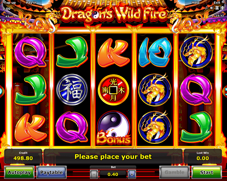 Free Online Slot Dragons Wild Fire