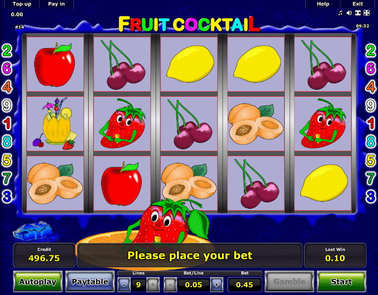Free Fruit Coctail Slot Machine Online