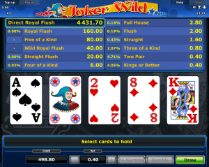 Joker Wild Free Online Videopoker