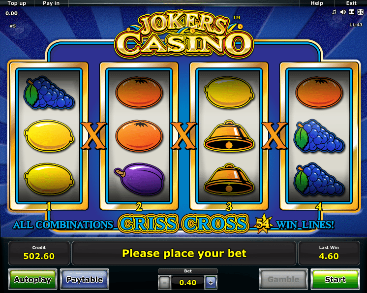Jokers Casino Slot Machine