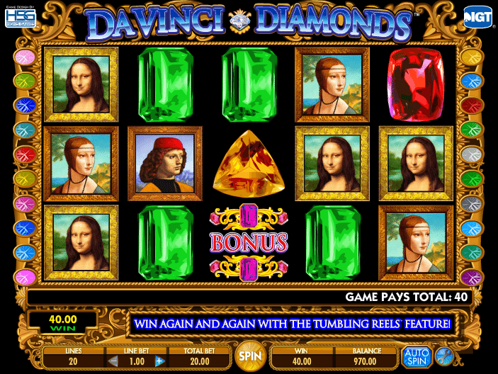 Play Davinci Diamonds Online Free