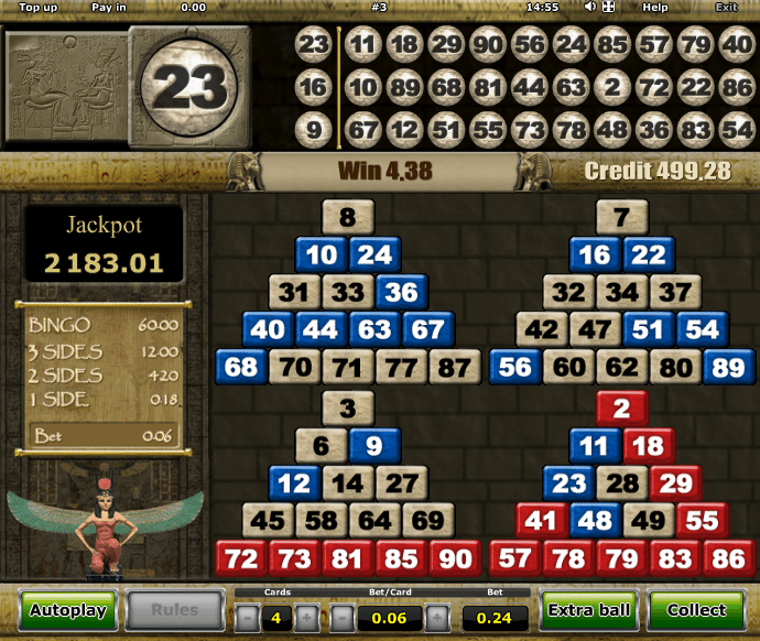 Free Pharaohs Bingo Online