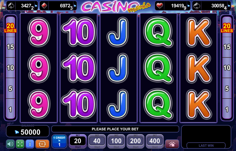 Casino Mania Free Online Slot