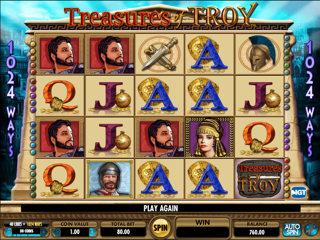 Play treasures of troy slot machine free