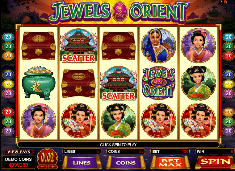 Jewels Of The Orient Free Online Slot