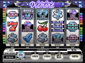 Free Retro Reels Diamond Glitz Slot Online