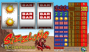 Free Sizzling Scorpions Slot Online