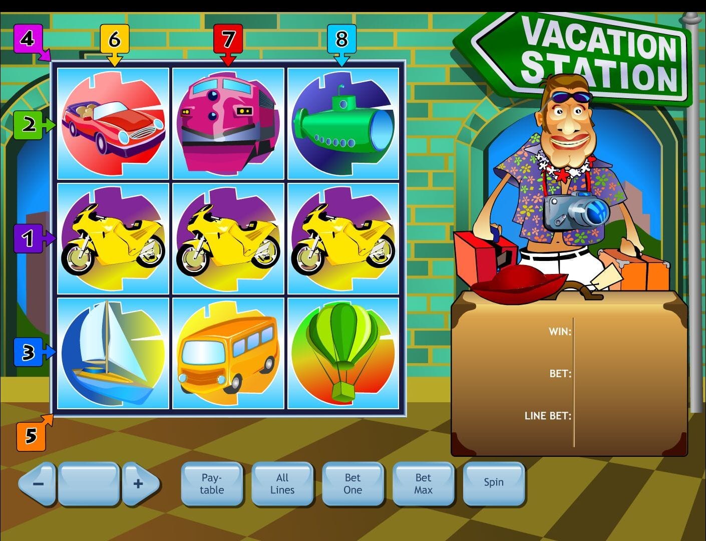 Vacation Station Free Online Slot