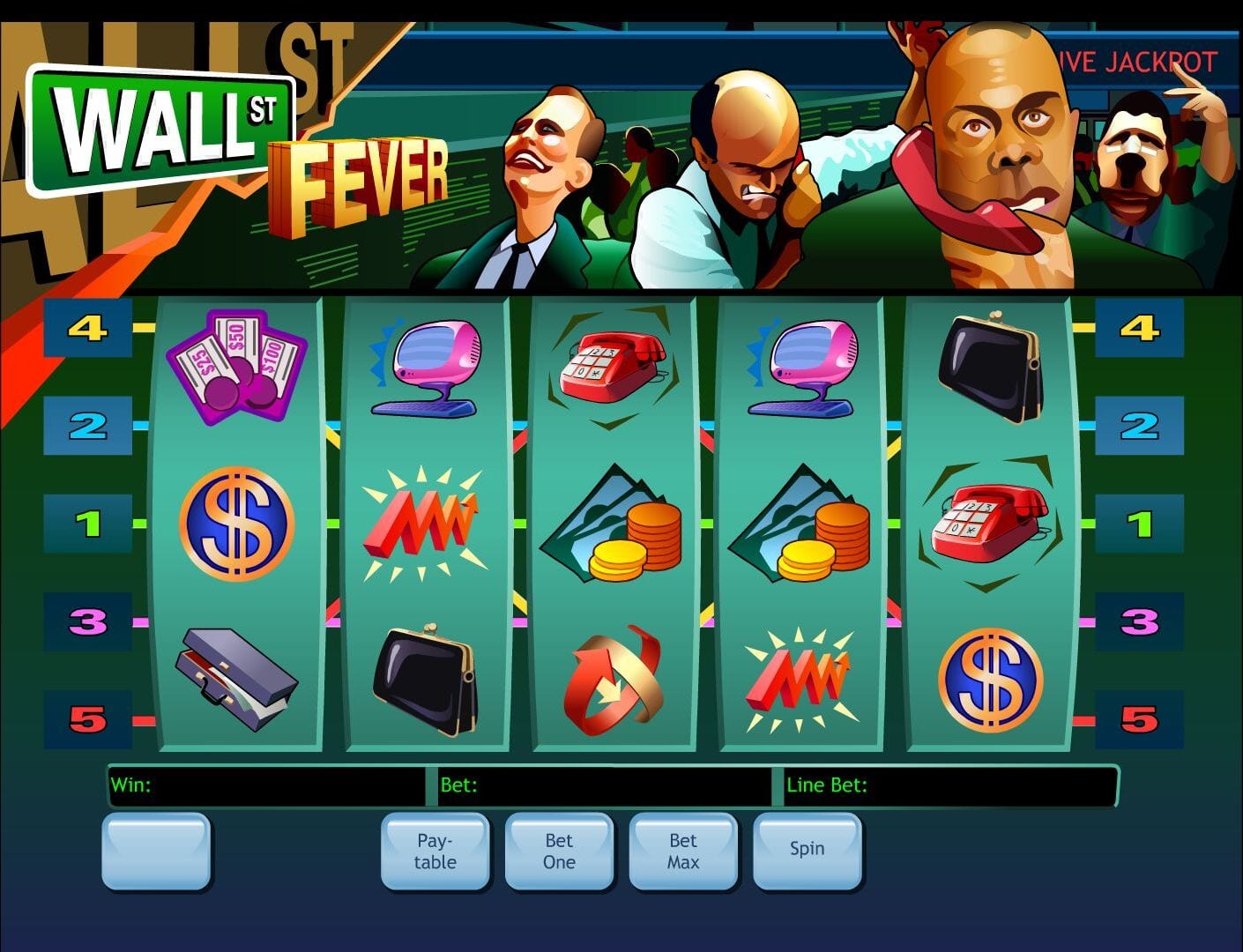 Slot Machine Wall St. Fever Online Free