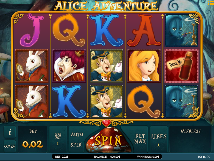 Automat Alice Adventure Online Zdarma