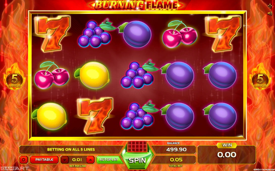 Free Burning Flame Slot Online