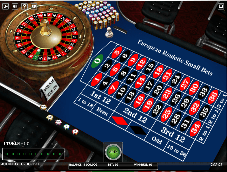 Free European Roulette Small Bets iSoft Online