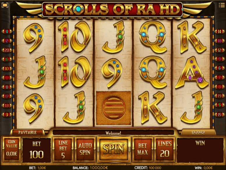 Scrolls of RA HD Free Online Slot