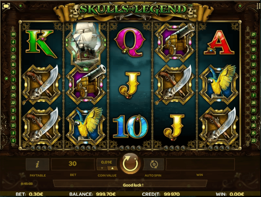 Slot Machine Skulls of Legend Online Free