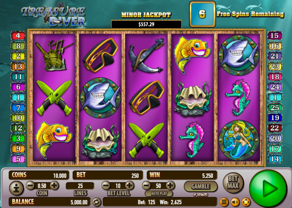 Free Slot Online Treasure Diver