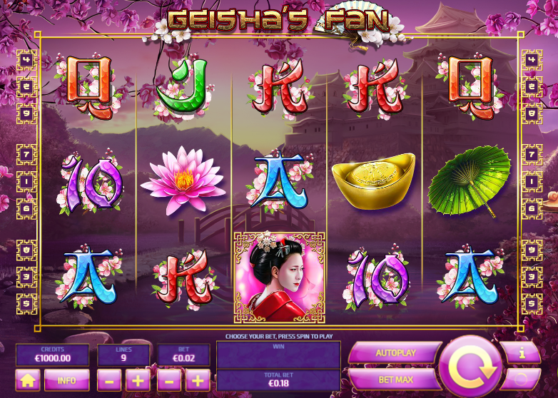 Slot Machine Geisha´s Fan Online Free