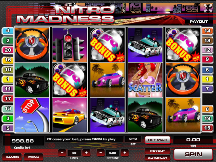 Free Slot Online Nitro Madness