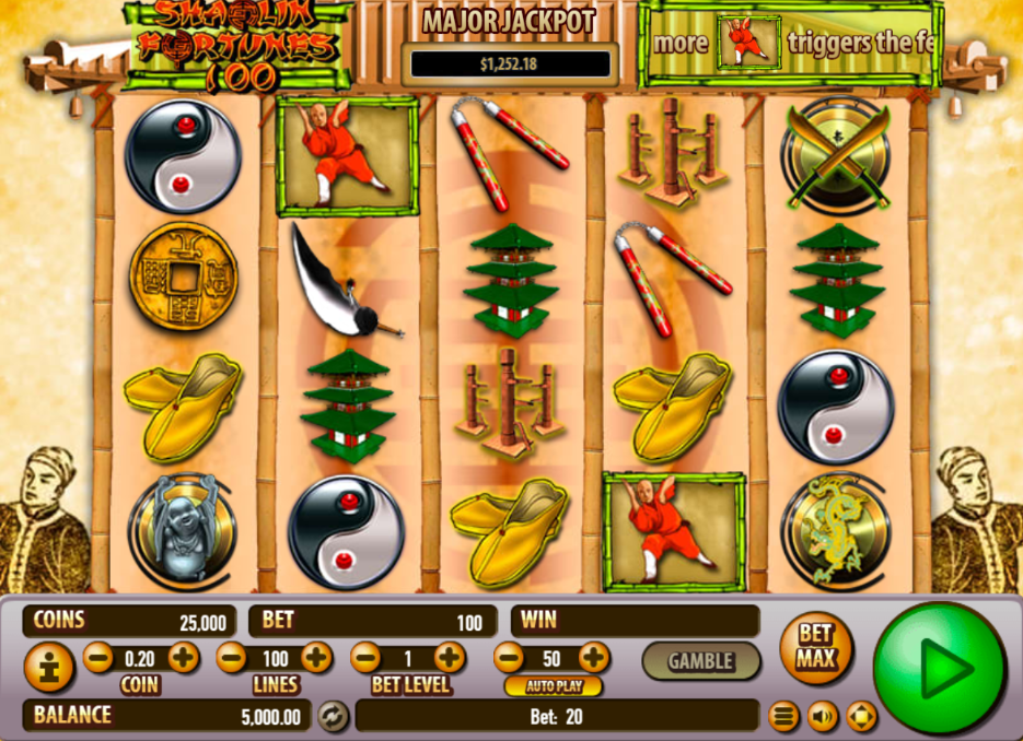 Free Slot Online Shaolin Fortunes 100