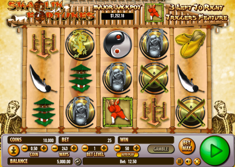 Free Shaolin Fortunes Slot Online