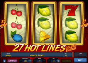 Free Slot Online 27 Hot Lines Deluxe