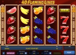 Free 40 Flaming Lines Slot Online