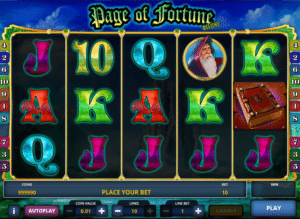 Slot Machine Page of Fortune Deluxe Online Free