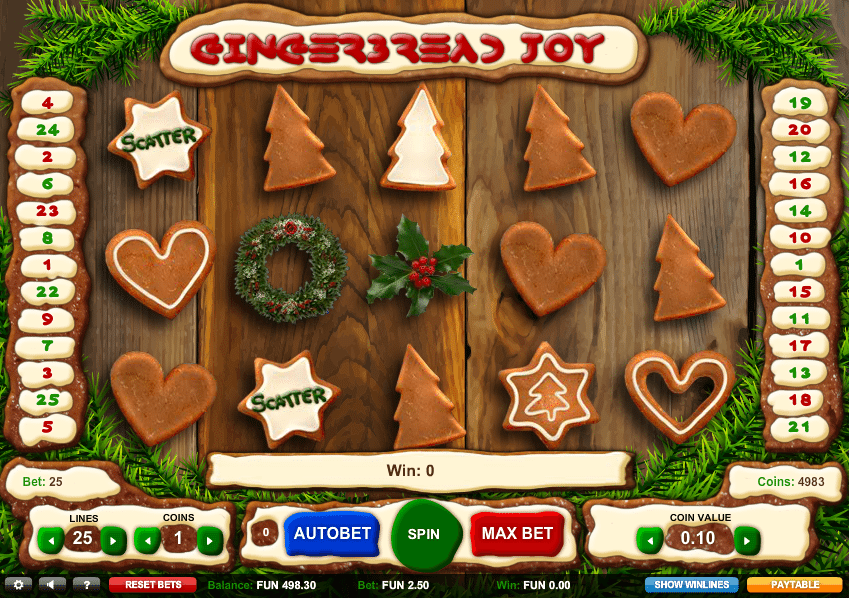 Gingerbread Joy Free Online Slot