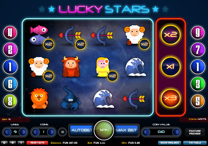 Lucky Stars Free Online Slot