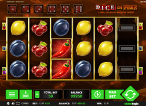 Slot Machine Dice on Fire Online Free