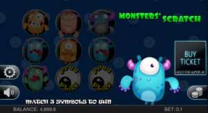 Free Monsters Scratch Slot Online