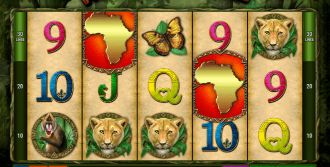 Slot Machine King of the Jungle Online Free