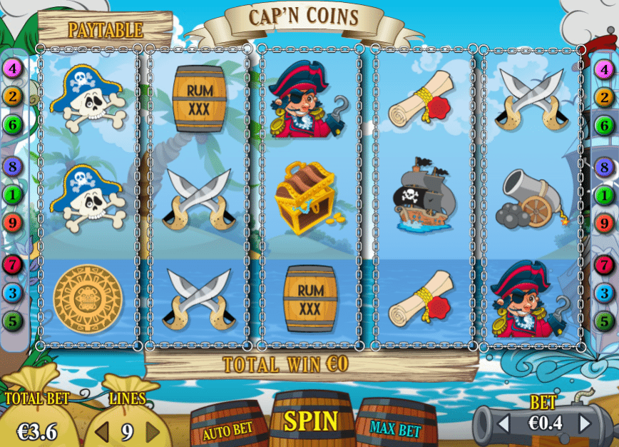 Free Cap N Coins Slot Online